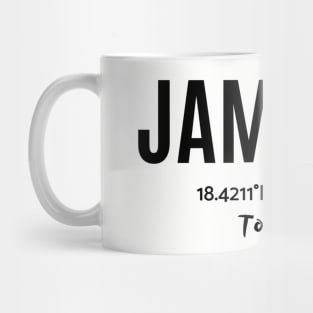 Jamaica Tower Isle w/Coordinates Mug